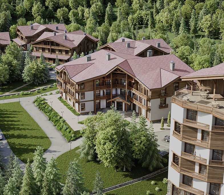 Два пятизвёздочных отеля на территории комплекса