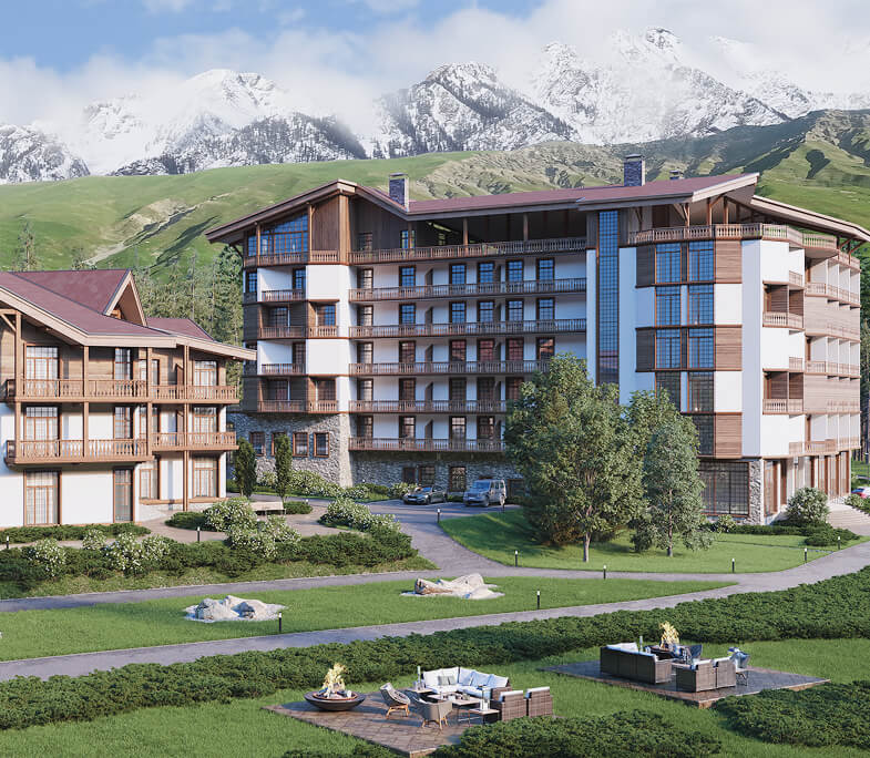 Зоны отдыха и барбекю пространства